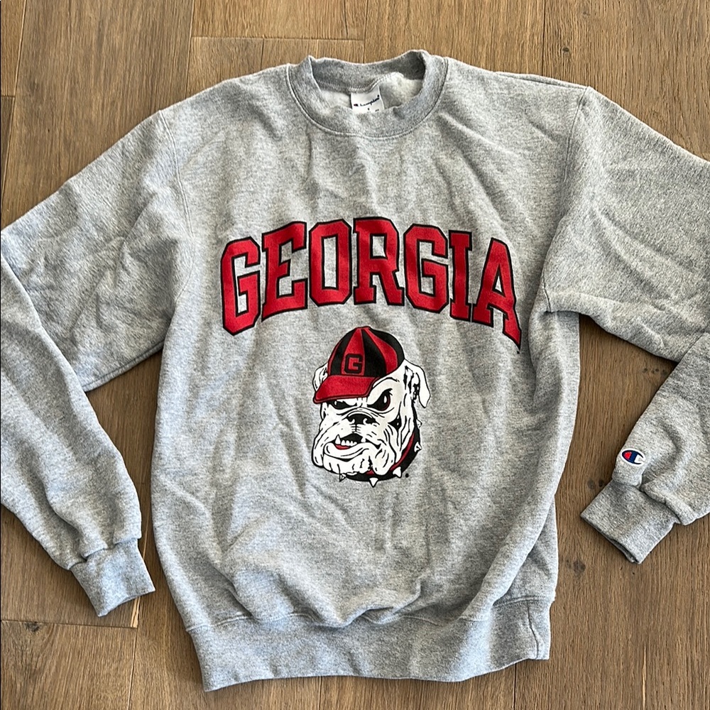 Champion Gray Georgia Crewneck Sweater
